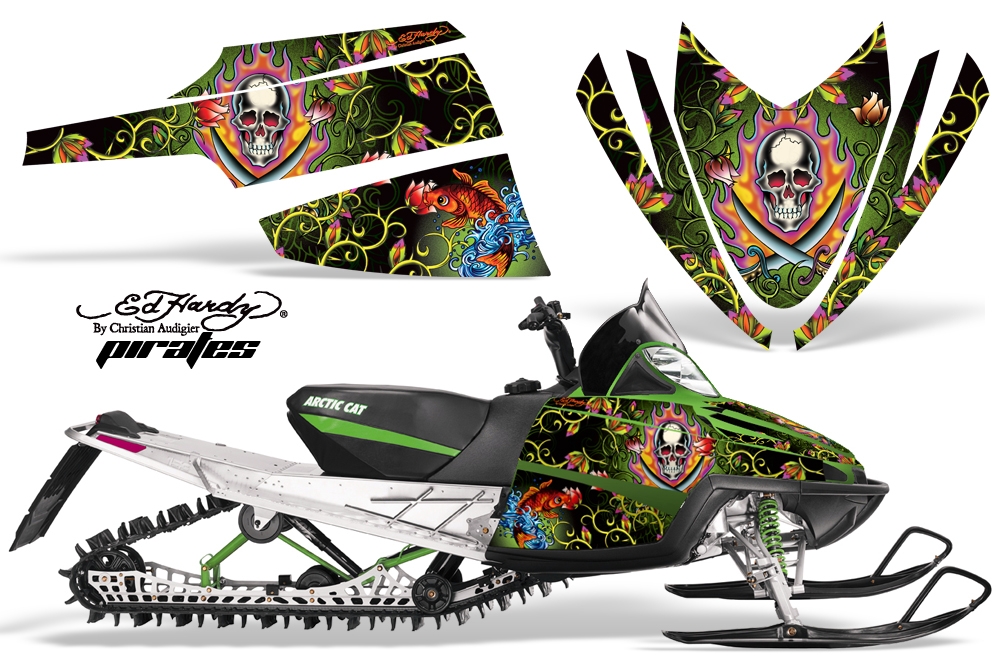 Arctic Cat M Series Graphics Kit EH PIRATES GREEN